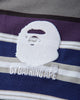 A Bathing Ape By Bathing Ape Stripe Relaxed Fit Polo Ls Tee Charcoal T-Shirts Polo 1M80111309 CCX