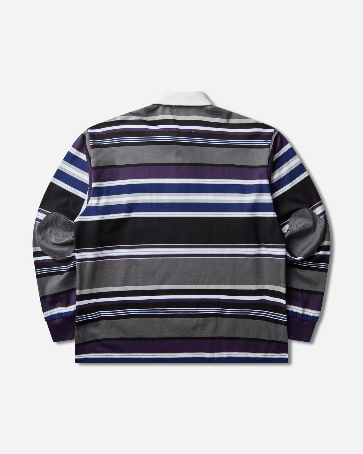 A Bathing Ape By Bathing Ape Stripe Relaxed Fit Polo Ls Tee Charcoal T-Shirts Polo 1M80111309 CCX