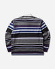 A Bathing Ape By Bathing Ape Stripe Relaxed Fit Polo Ls Tee Charcoal T-Shirts Polo 1M80111309 CCX