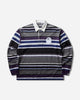 A Bathing Ape By Bathing Ape Stripe Relaxed Fit Polo Ls Tee Charcoal T-Shirts Polo 1M80111309 CCX