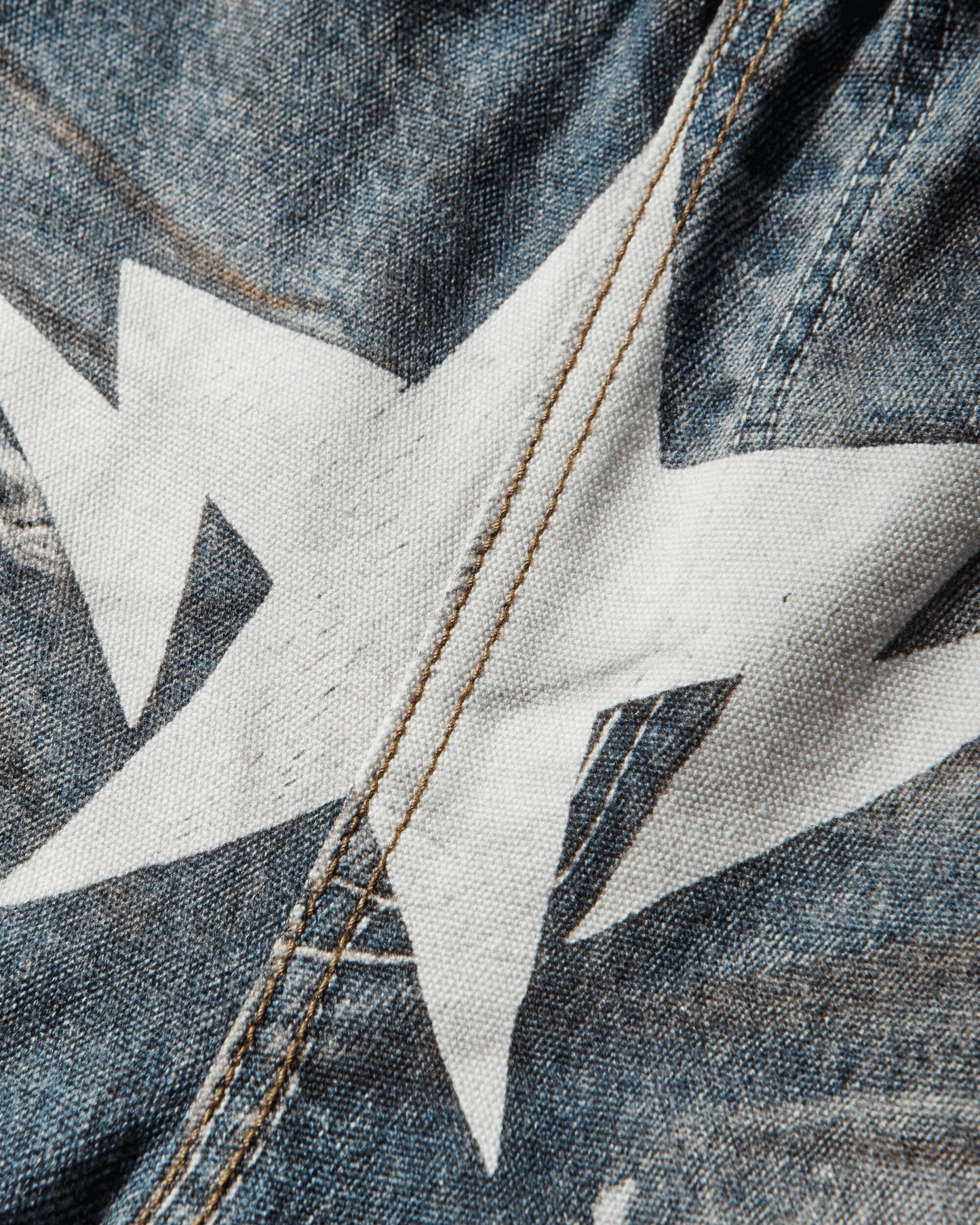 A Bathing Ape Bape Sta Fake Print Relaxed Fit Shorts Light Indigo Shorts Short 1M30151306 LIGHTINDI