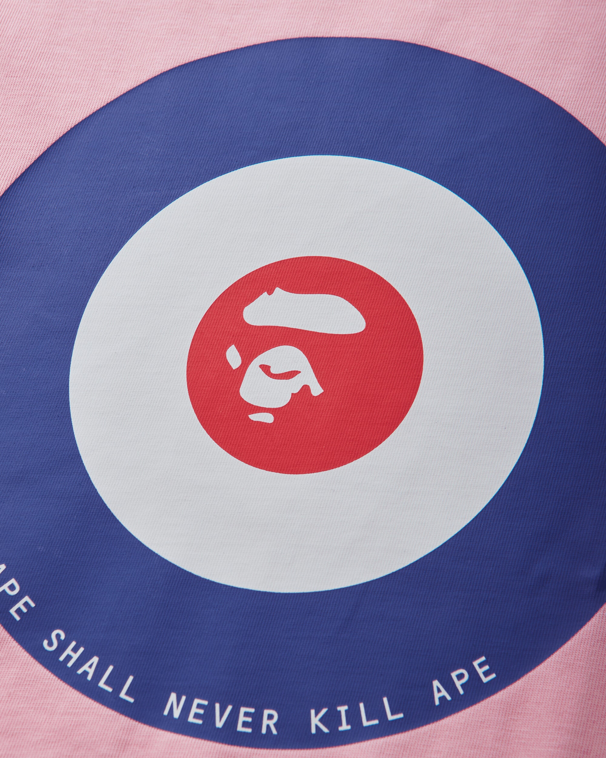 A Bathing Ape Ape Target Tee Pink T-Shirts Shortsleeve 1M30110303 PINK