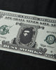 A Bathing Ape Bape Banknote Tee Black T-Shirts Shortsleeve 1M30110306 BLACK