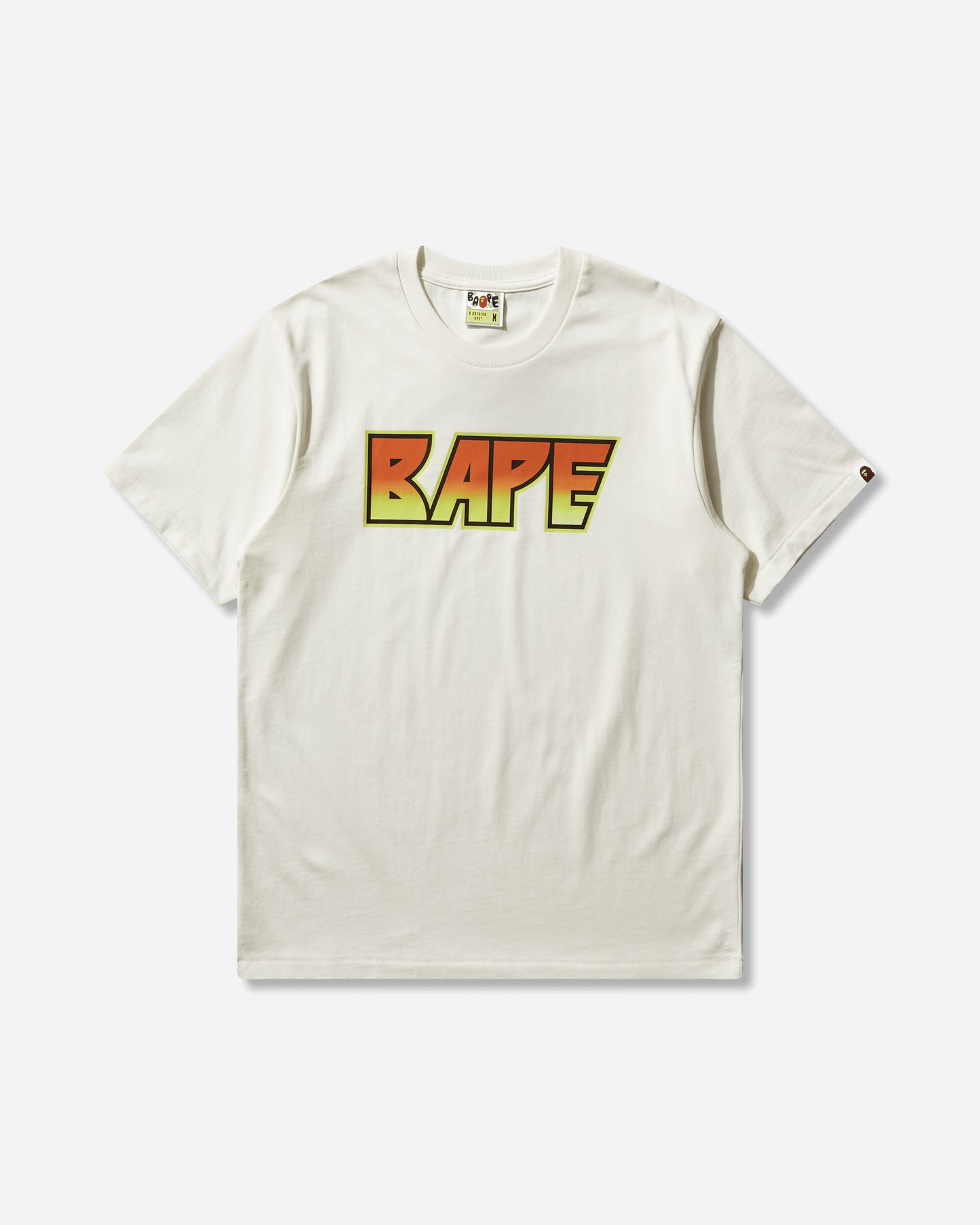 A Bathing Ape Bape Kiss Logo Tee Ivory T-Shirts Shortsleeve 1M30110304 IVORY