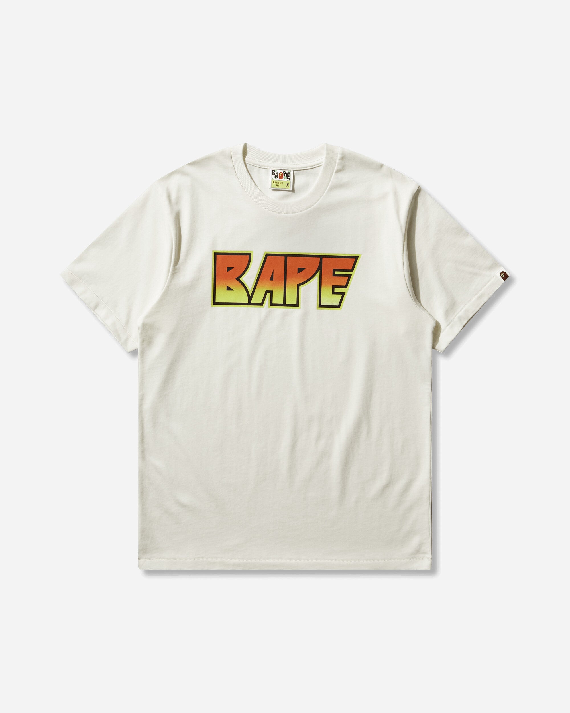 A Bathing Ape Bape Kiss Logo Tee Ivory T-Shirts Shortsleeve 1M30110304 IVORY