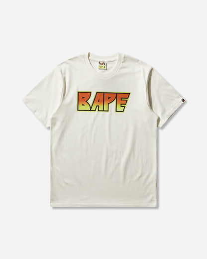 A Bathing Ape Bape Kiss Logo Tee Ivory T-Shirts Shortsleeve 1M30110304 IVORY