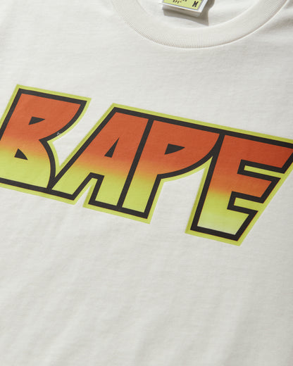 A Bathing Ape Bape Kiss Logo Tee Ivory T-Shirts Shortsleeve 1M30110304 IVORY