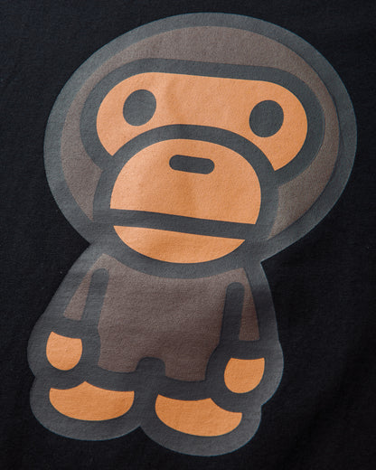 A Bathing Ape Big Baby Milo Tee Black T-Shirts Shortsleeve 2M80110002 BKX