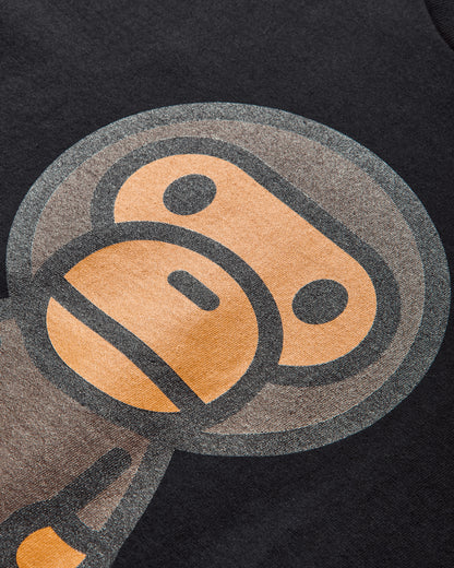 A Bathing Ape Big Baby Milo Tee M Black T-Shirts Shortsleeve 2L80110002 BLACK