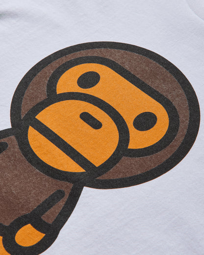 A Bathing Ape Big Baby Milo Tee M White T-Shirts Shortsleeve 2L80110002 WHITE