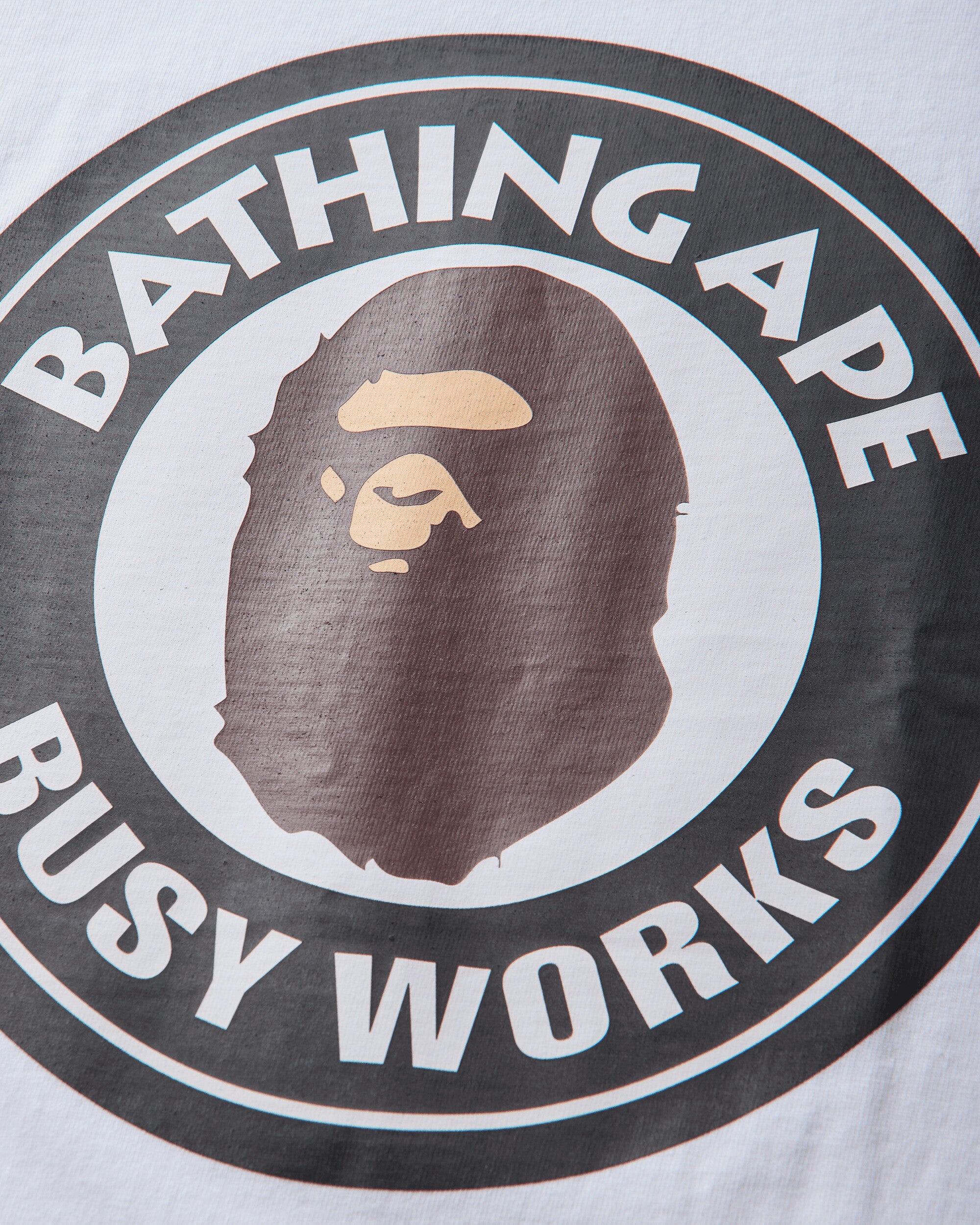 A Bathing Ape Busy Works Tee White T-Shirts Shortsleeve 1M80110002 WHX