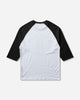 A Bathing Ape College Raglan Regular Fit Ls Tee White T-Shirts Shortsleeve 1M30111309 WHITE