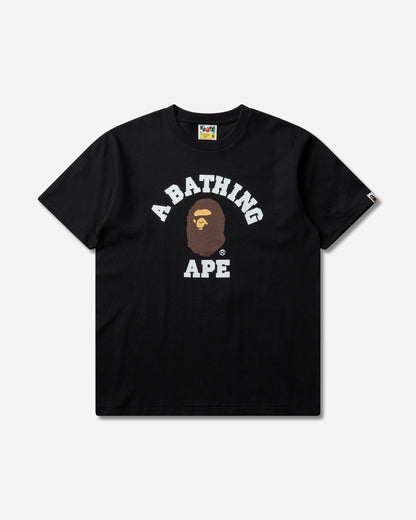 A Bathing Ape College Tee Black T-Shirts Shortsleeve 1M80110001 BKX
