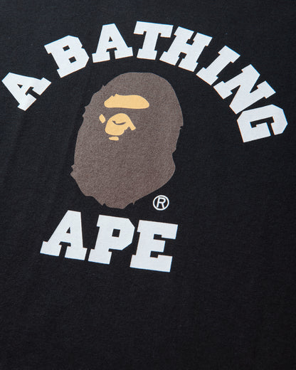 A Bathing Ape College Tee Black T-Shirts Shortsleeve 1M80110001 BKX