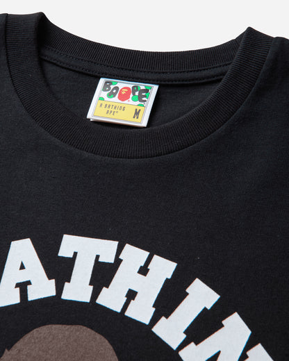 A Bathing Ape College Tee Black T-Shirts Shortsleeve 1M80110001 BKX