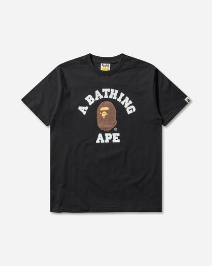 A Bathing Ape College Tee M Black T-Shirts Shortsleeve 1L80110001 BLACK