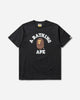 A Bathing Ape College Tee M Black T-Shirts Shortsleeve 1L80110001 BLACK