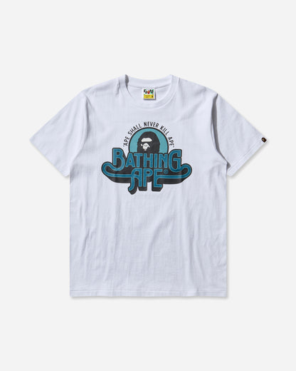 A Bathing Ape Genuine Garment Logo Tee M White T-Shirts Shortsleeve 1L80110048 WHITE