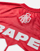 A Bathing Ape Line Camo Jacquard Logo Relaxed Fit  Ice Hockey Jersey M Red T-Shirts Shortsleeve 1L80111313 RED