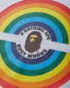 A Bathing Ape Ranbow Logo Busy Works Tee White T-Shirts Shortsleeve 1M30110305 WHITE