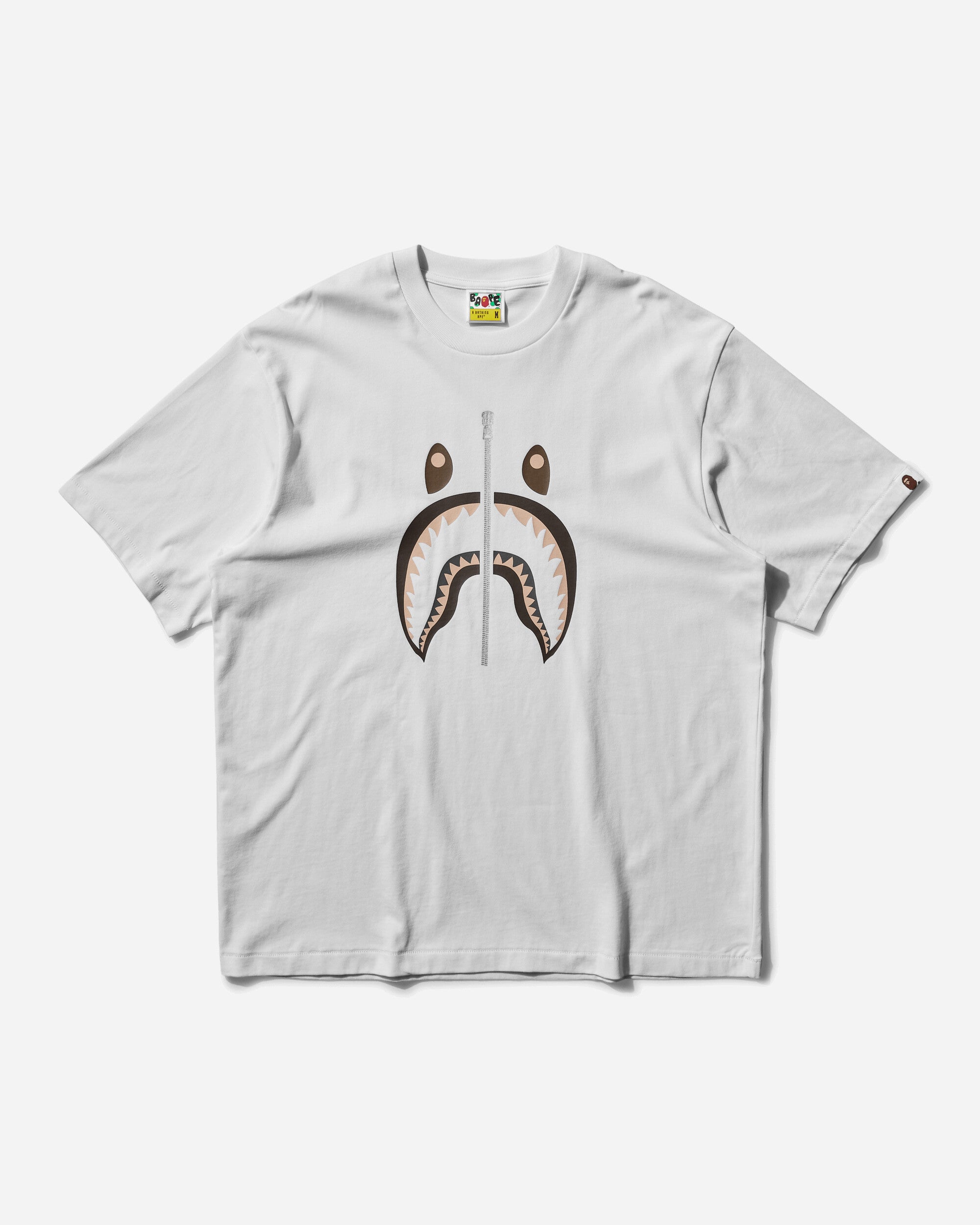 A Bathing Ape Shark Tee N.2 M White T-Shirts Shortsleeve 001TEK701312M 1