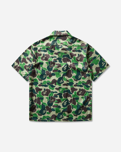 A Bathing Ape Abc Camo Open Collar Ss Shirts M Green Shirts Shortsleeve Shirt 1L30132007 GREEN