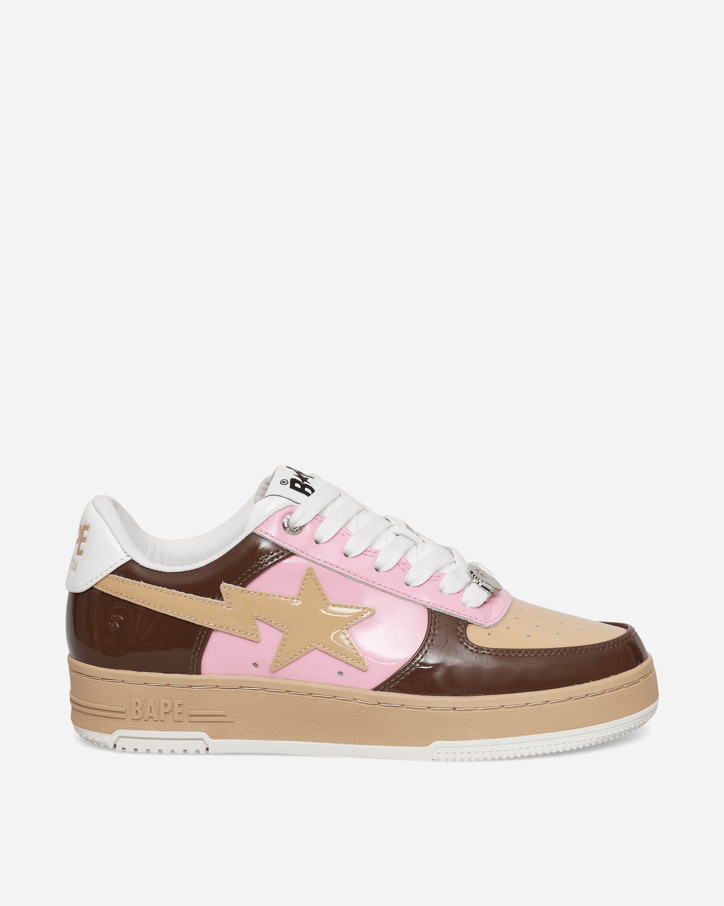 A Bathing Ape Bape Sta #6-1 M2 Brown Sneakers Low 1M30191306 BROWN