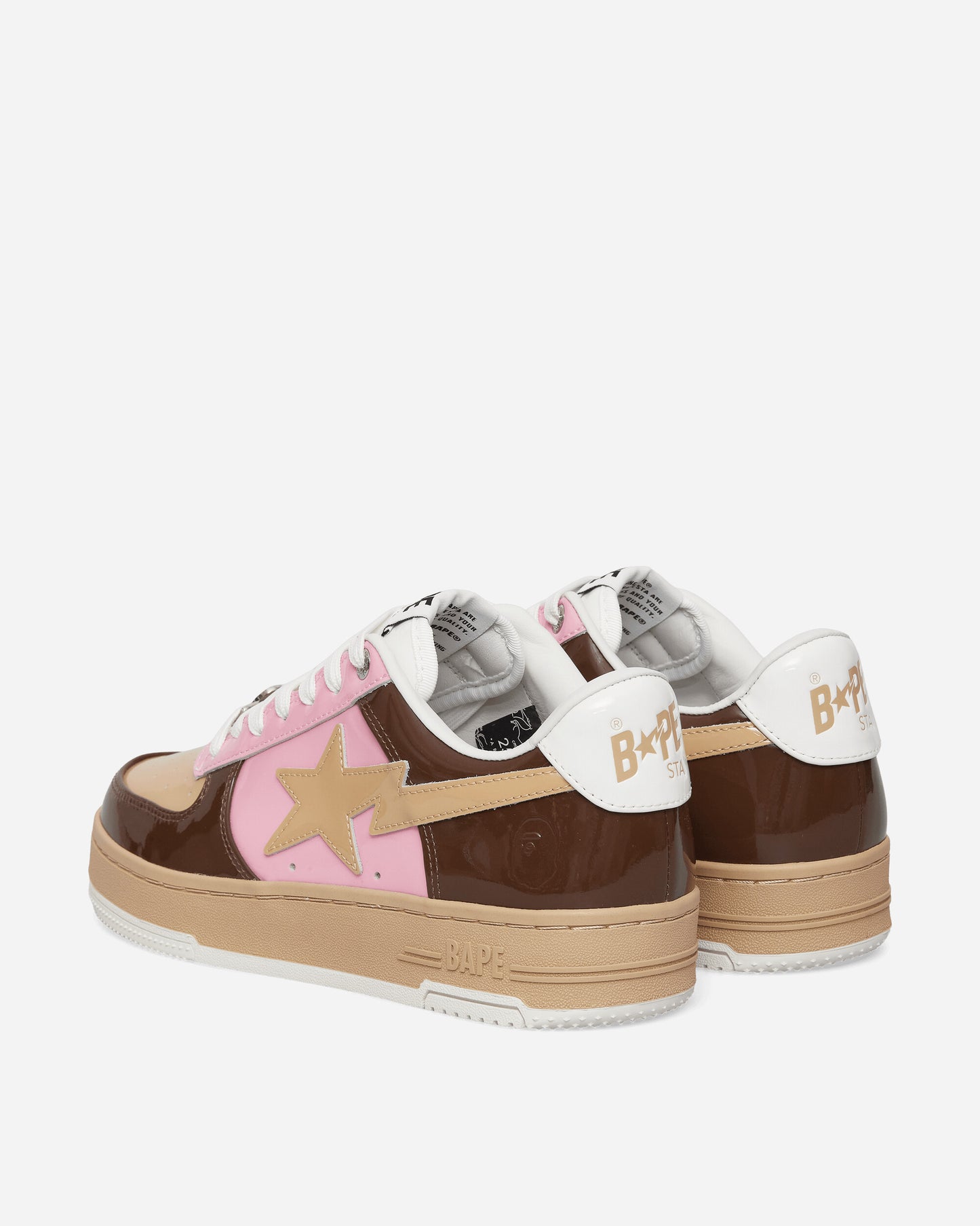 A Bathing Ape Bape Sta #6-1 M2 Brown Sneakers Low 1M30191306 BROWN