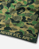 A Bathing Ape Abc Camo Compact Bath Towel Green Textile Bath Towels 1M70182002 GRX