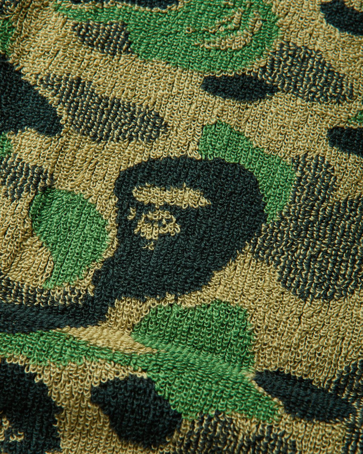 A Bathing Ape Abc Camo Compact Bath Towel Green Textile Bath Towels 1M70182002 GRX