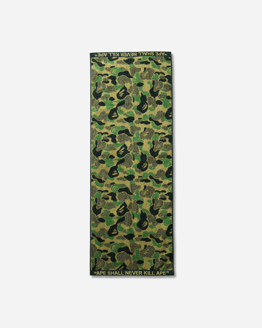 A Bathing Ape Abc Camo Compact Bath Towel Green Textile Bath Towels 1M70182002 GRX