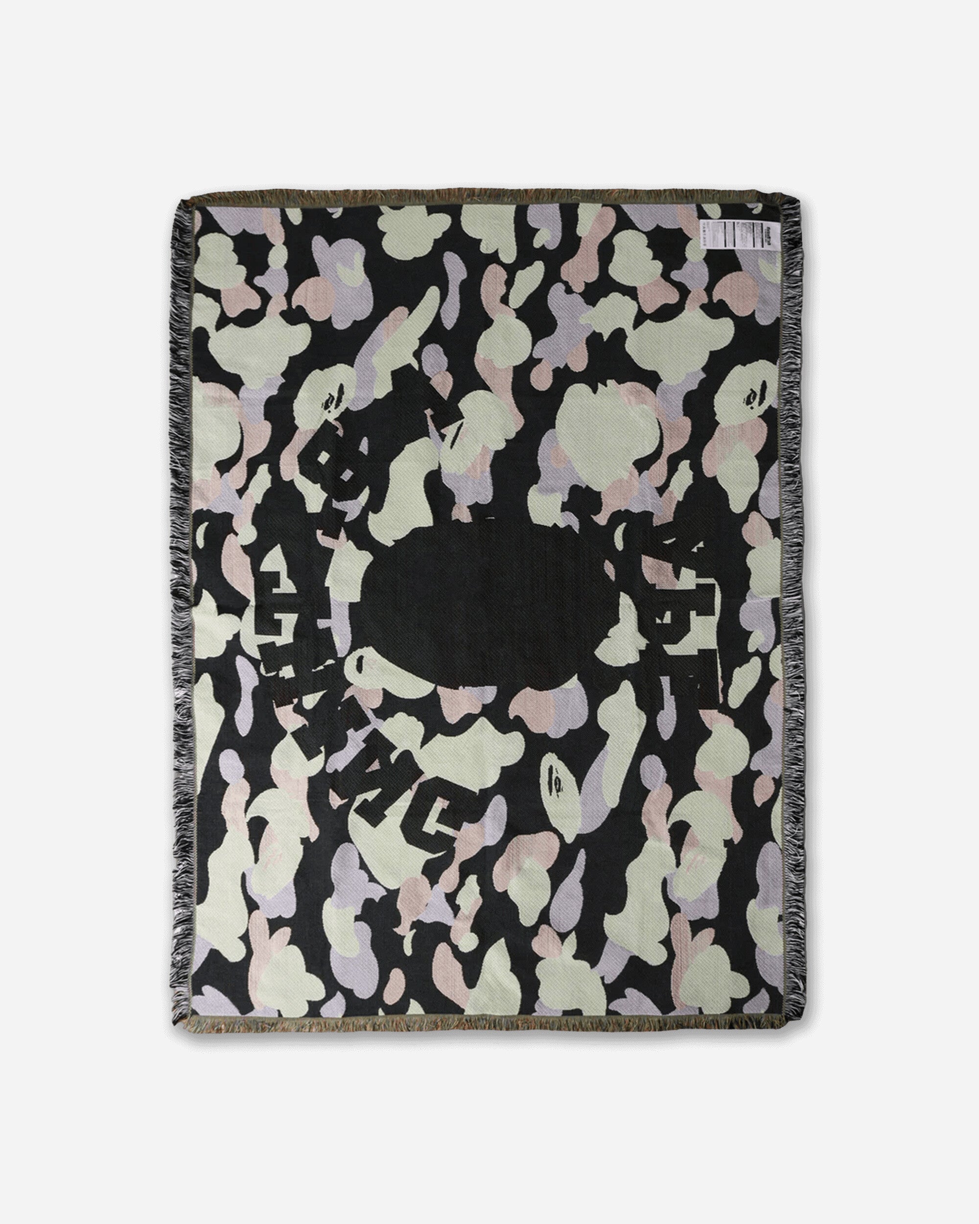 A Bathing Ape 1St Camo Jacquard Blanket M Yellow Textile Blankets and Throws 1L80192002 YELLOW