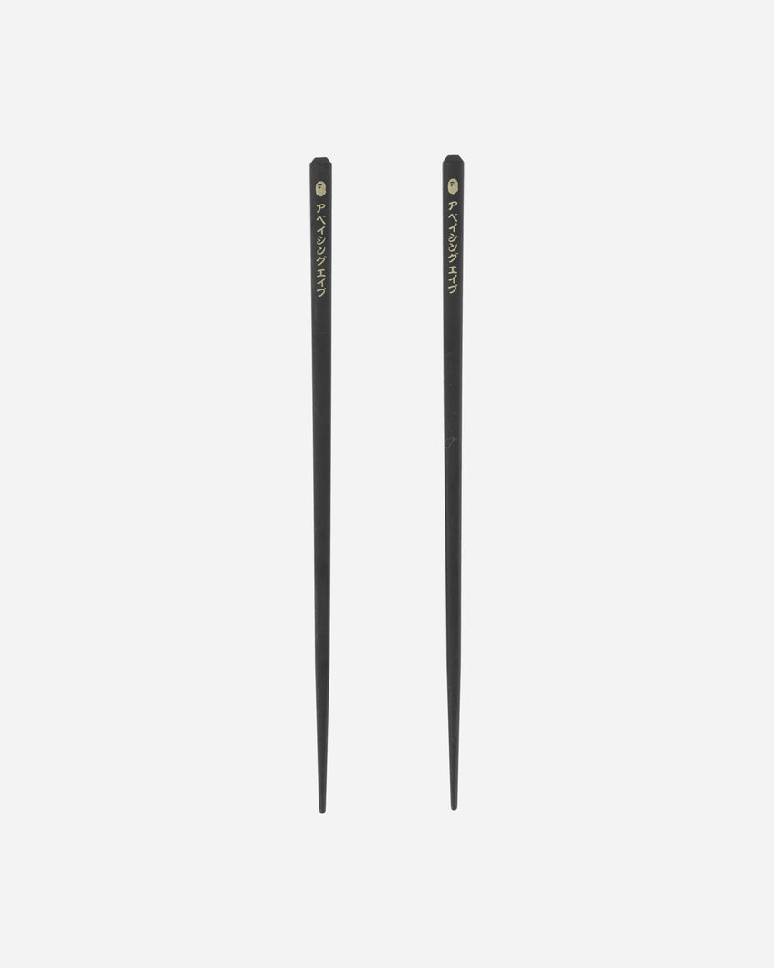 A Bathing Ape Ape Head Chopsticks&Chopsticks Rest M Black Tableware Cutlery 1K80193005 BLACK