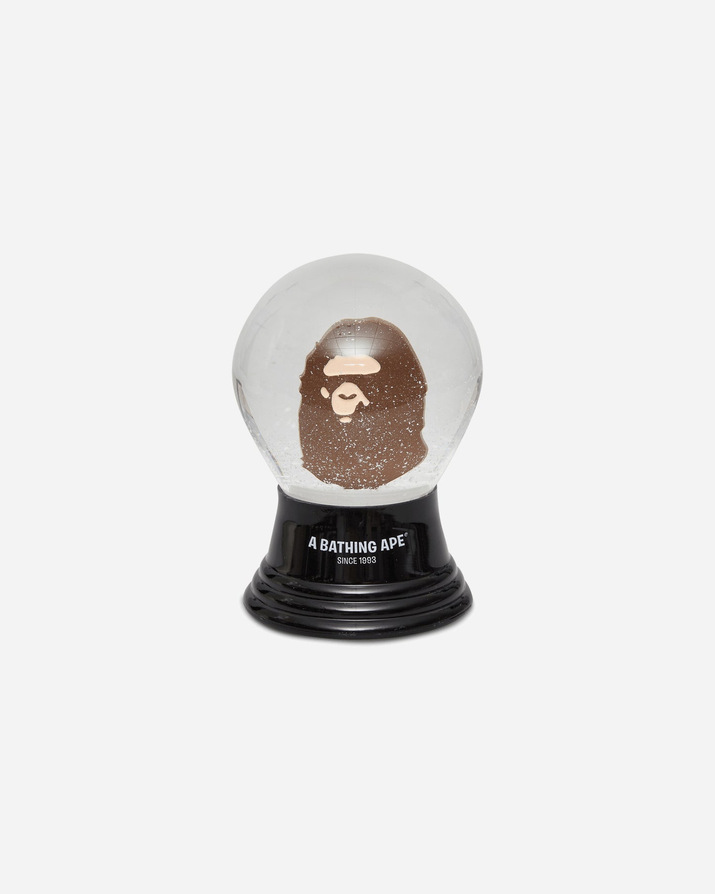A Bathing Ape Ape Head Snow Globe M Brown Home Decor Design Items 1L80182014 BROWN