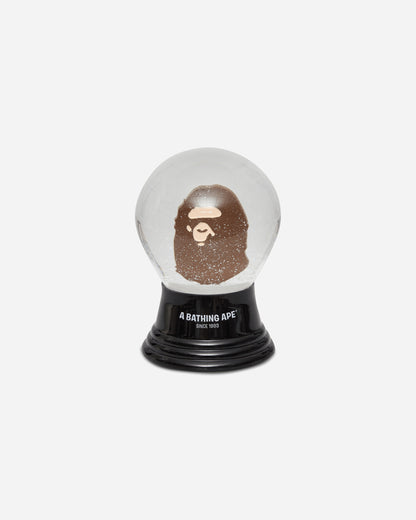 A Bathing Ape Ape Head Snow Globe M Brown Home Decor Design Items 1L80182014 BROWN