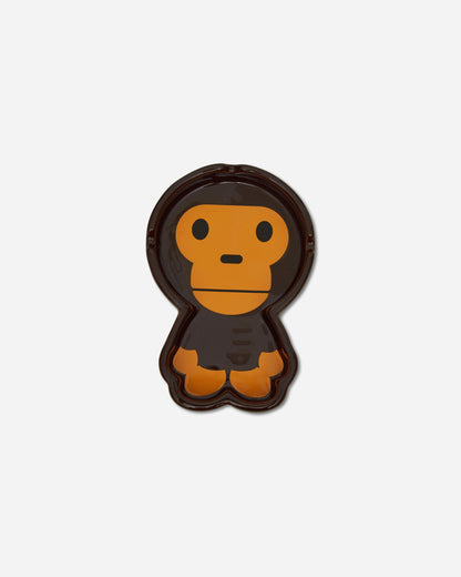 A Bathing Ape Baby Milo Skull Glow In The Dark Tray Brown Tableware Dishes and Trays 2M30182002 BROWN
