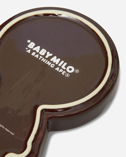 A Bathing Ape Baby Milo Skull Glow In The Dark Tray Brown Tableware Dishes and Trays 2M30182002 BROWN