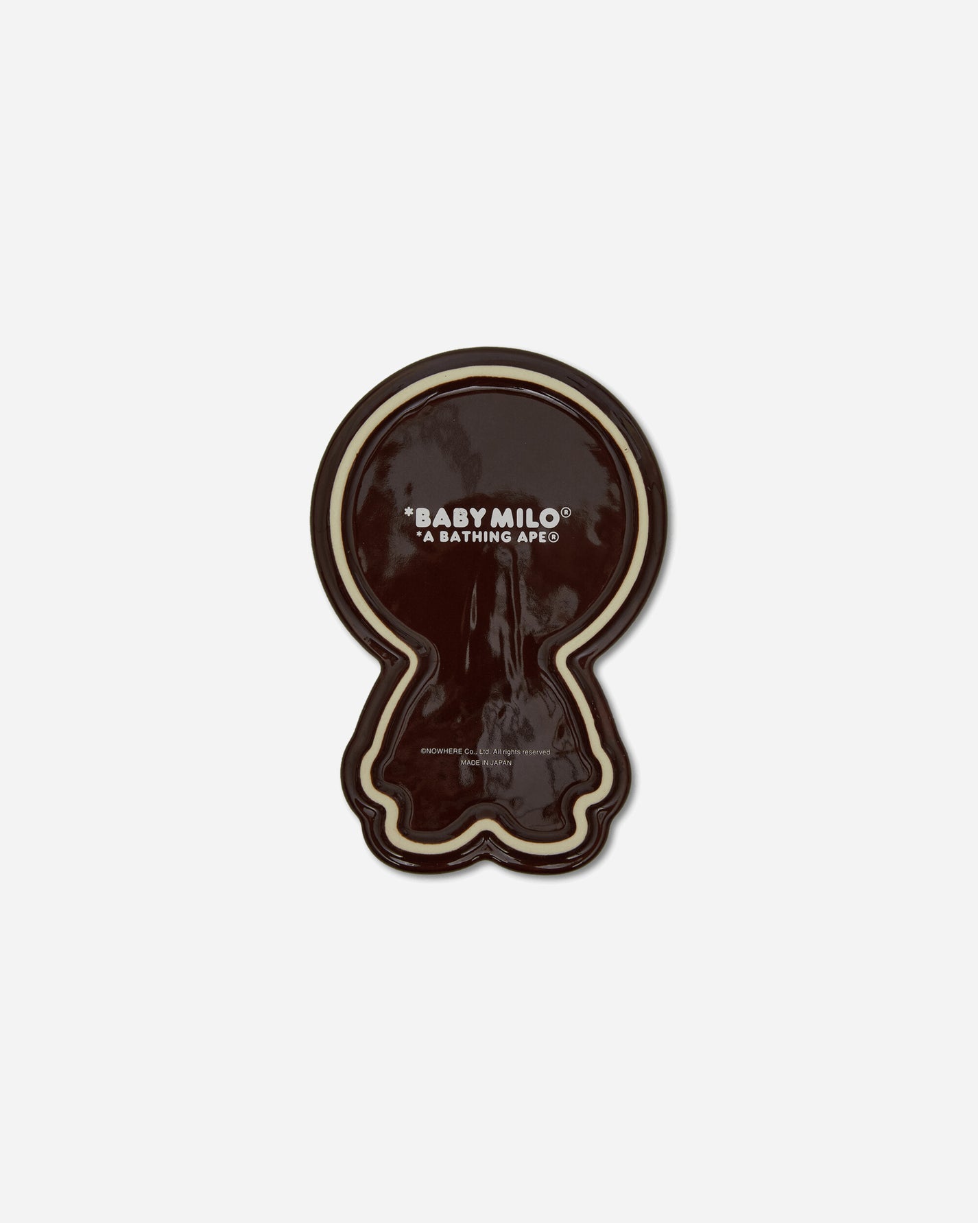 A Bathing Ape Baby Milo Skull Glow In The Dark Tray Brown Tableware Dishes and Trays 2M30182002 BROWN