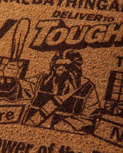 A Bathing Ape Paper Patch Design Doormat Brown Textile Rugs 1M30192003 BROWN