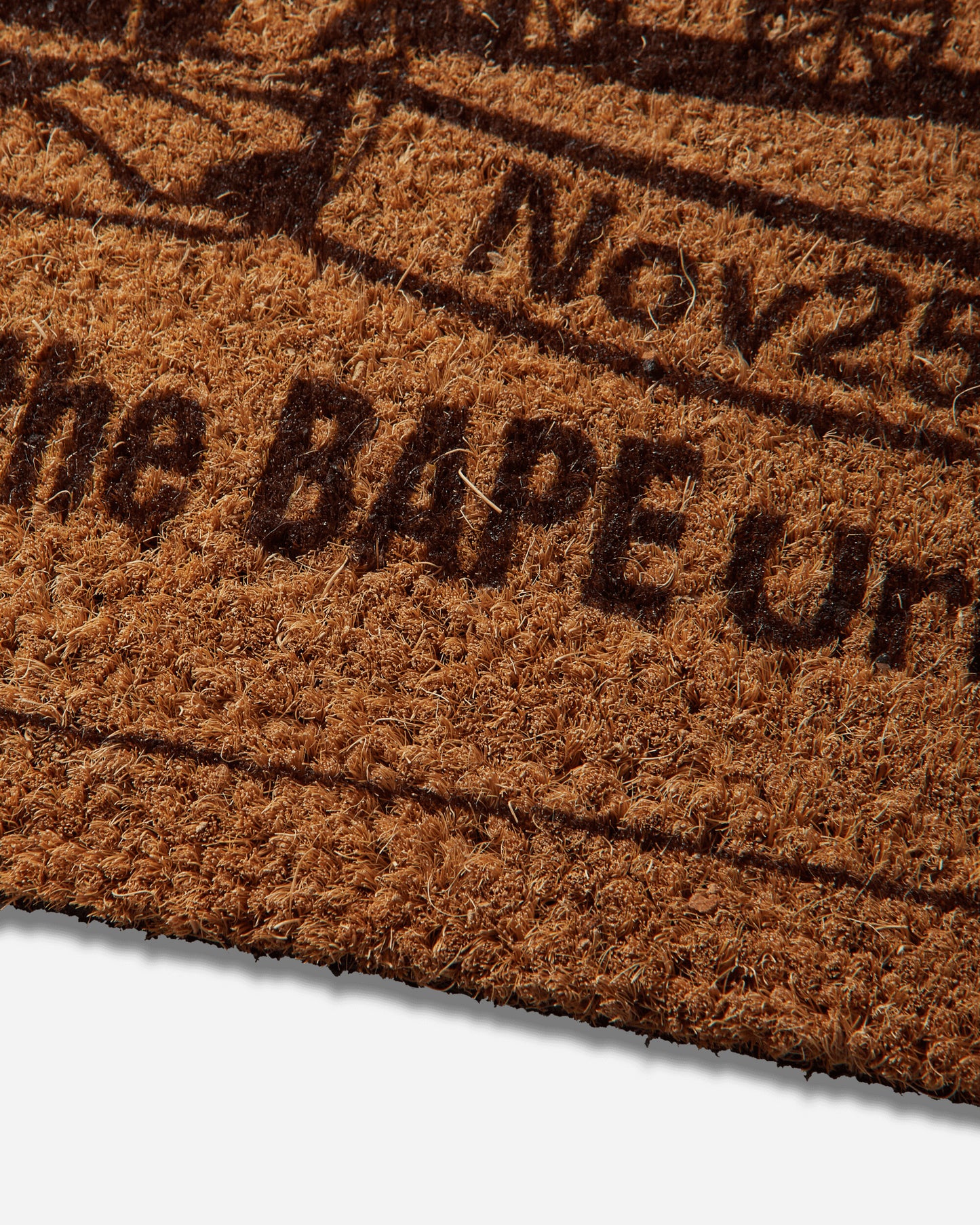 A Bathing Ape Paper Patch Design Doormat Brown Textile Rugs 1M30192003 BROWN