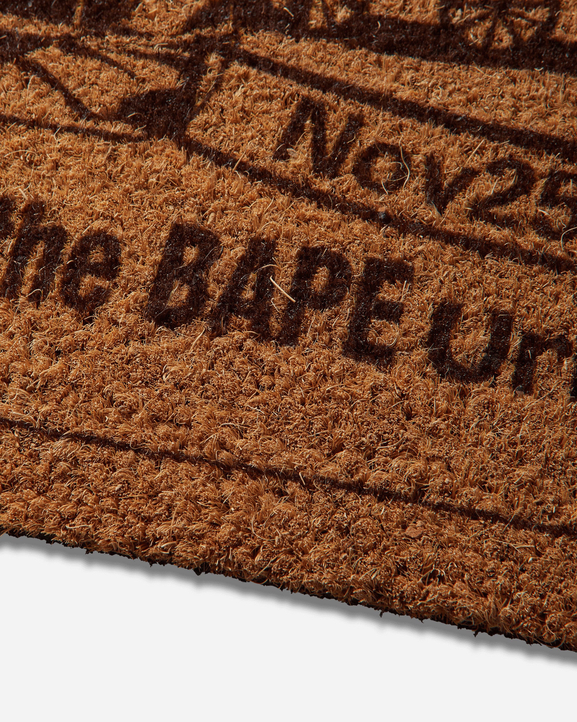 A Bathing Ape Paper Patch Design Doormat Brown Textile Rugs 1M30192003 BROWN