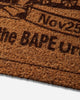 A Bathing Ape Paper Patch Design Doormat Brown Textile Rugs 1M30192003 BROWN