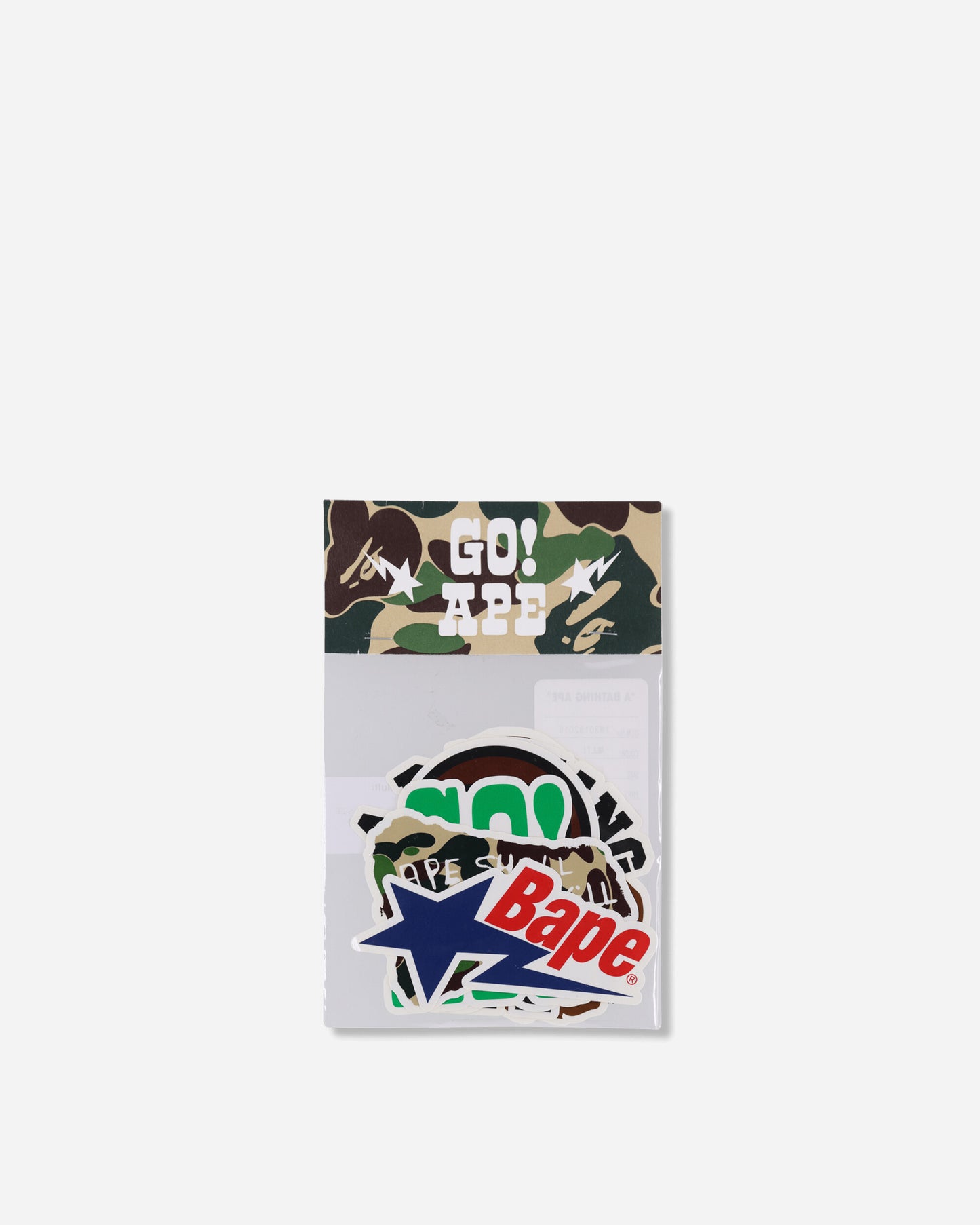 A Bathing Ape Bape Sticker Set Multi Home Decor Stickers 1M30182016 MULTI