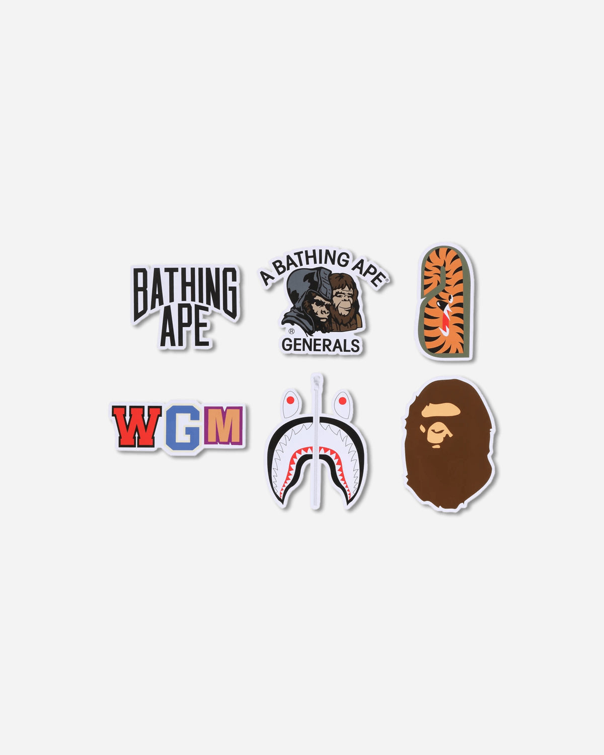 A Bathing Ape Bape Sticker Set Multi Home Decor Stickers 1M80182009 MLX