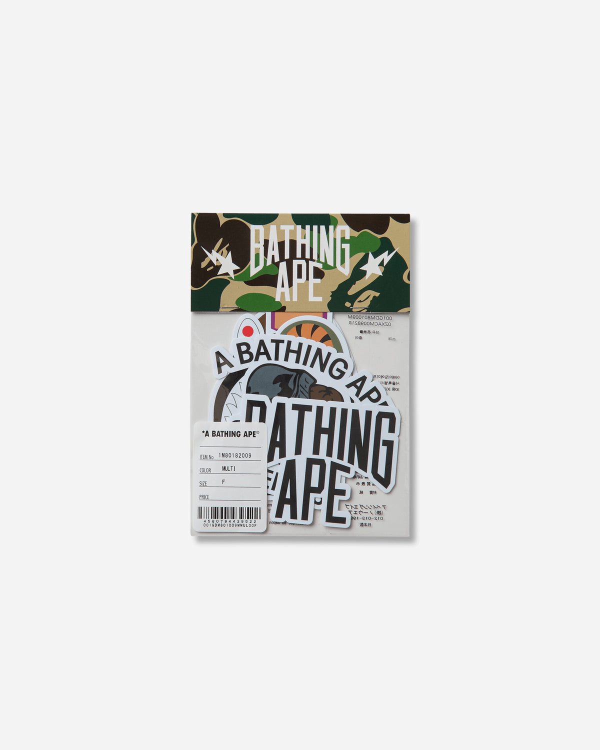 A Bathing Ape Bape Sticker Set Multi Home Decor Stickers 1M80182009 MLX