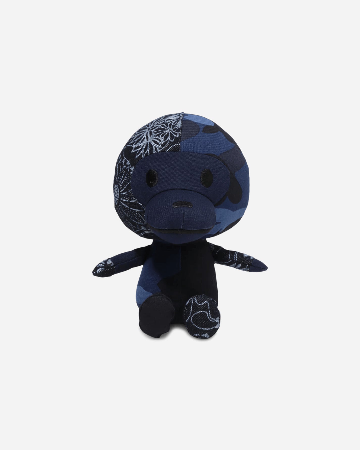 A Bathing Ape Patchwork Baby Milo Plush Doll Navy Home Decor Toys 2M30185004 NAVY