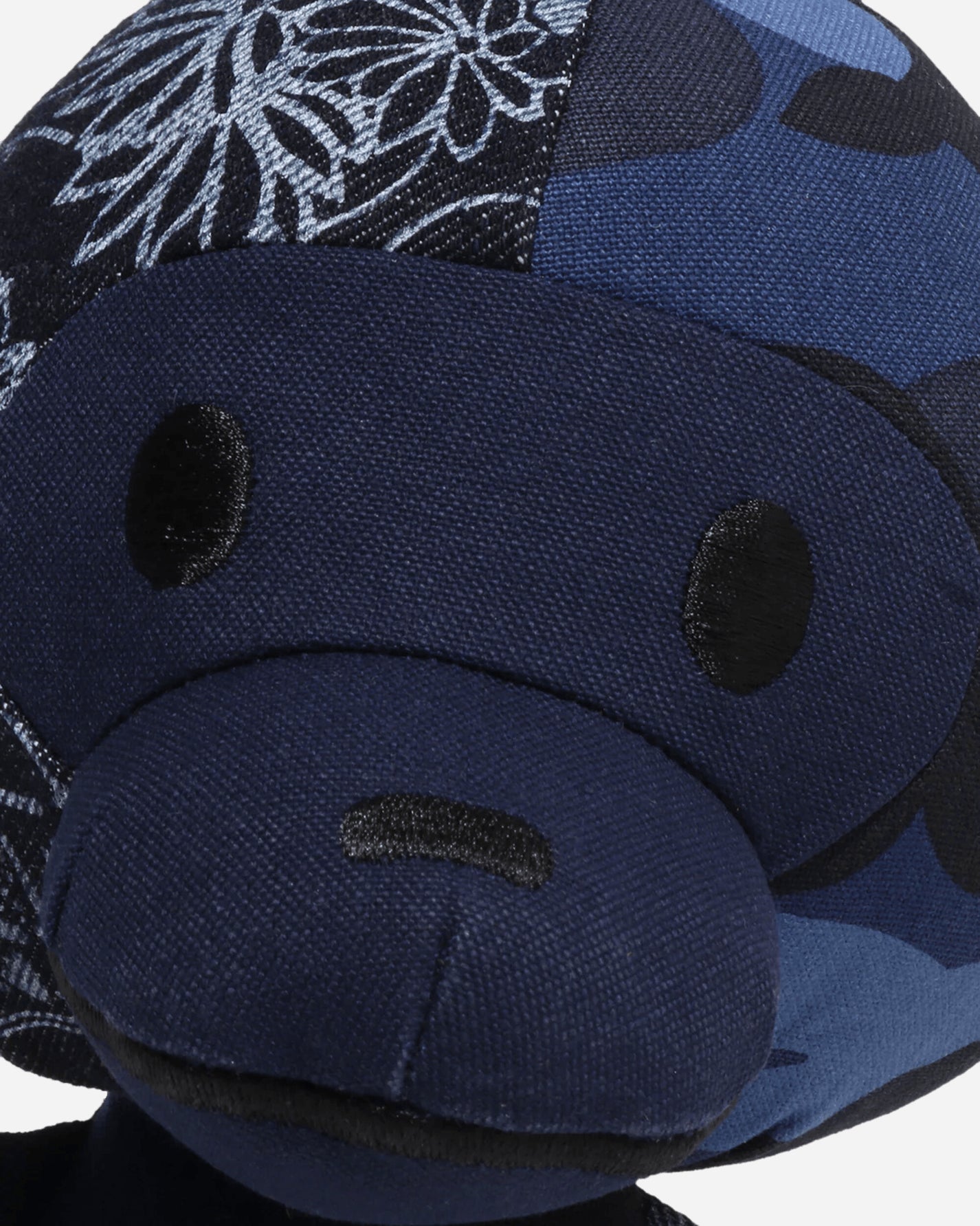 A Bathing Ape Patchwork Baby Milo Plush Doll Navy Home Decor Toys 2M30185004 NAVY