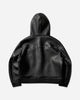 AFB Hooded Studded Bomber Black Coats and Jackets Bomber Jackets 6HOODSTDDDBOMBER BLK