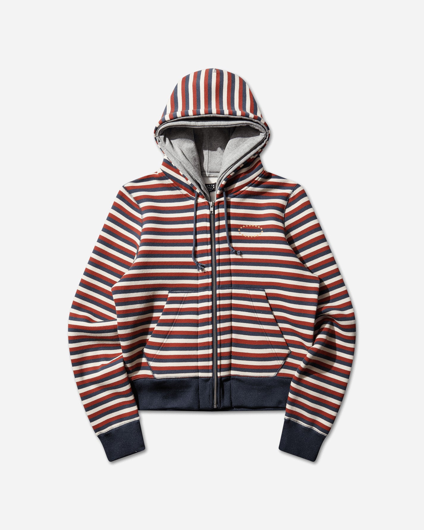 AFB Double Layerd Zip Up Hoodie Red Sweatshirts Hoodies 28DBLLYRDZIPUOPHOOD RED