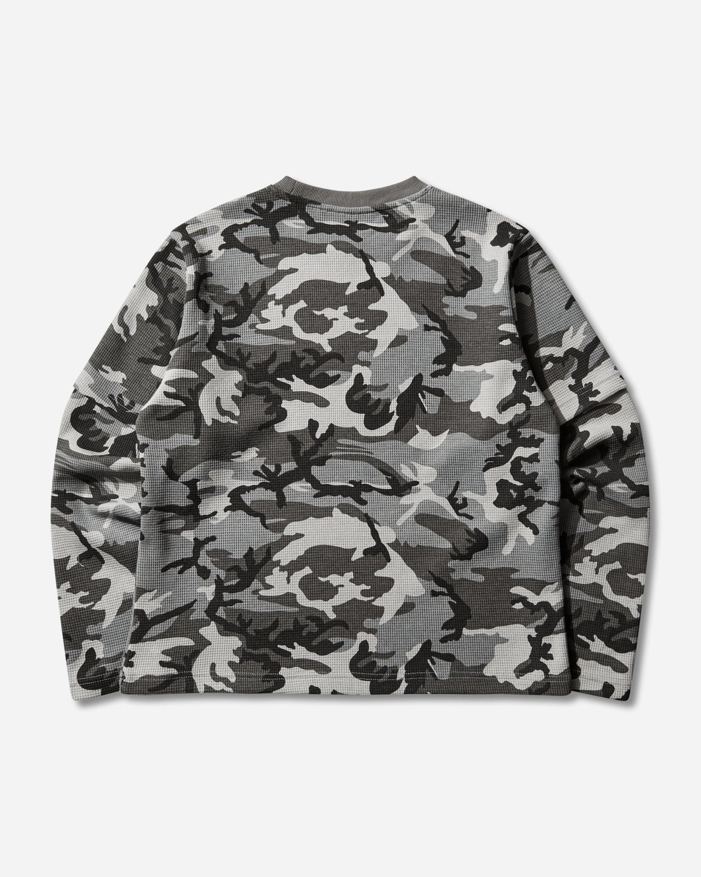 AFB Thermal Layerd Ls Tee Camo White T-Shirts Longsleeve 33BTHERMALLS WHT